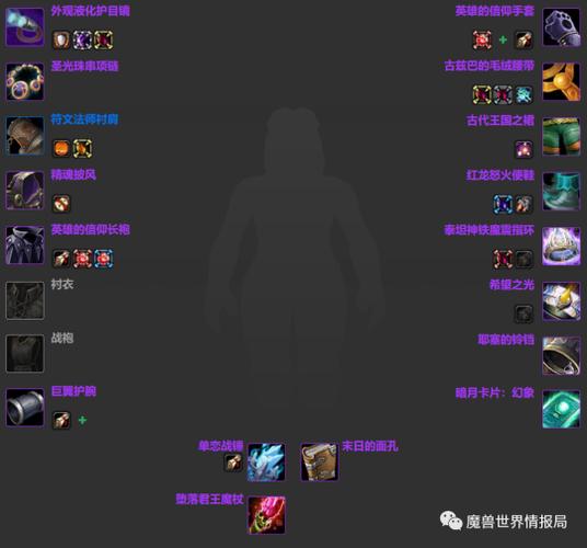 魔兽世界怀旧服60级bis装备查询