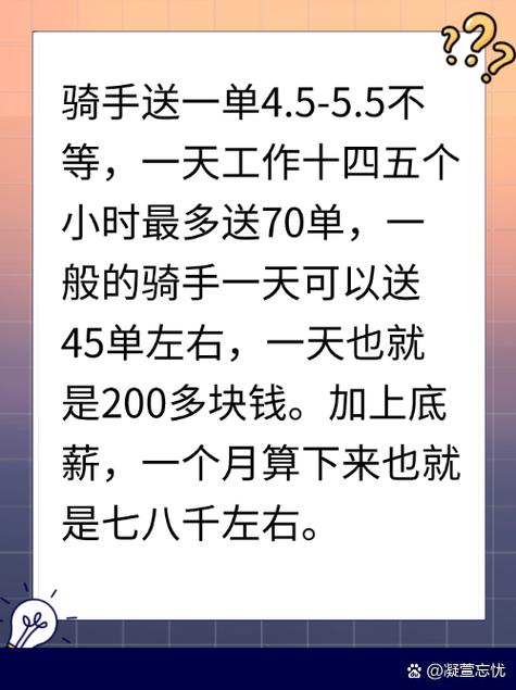 美团外卖骑手一个月能挣多少钱缩略图