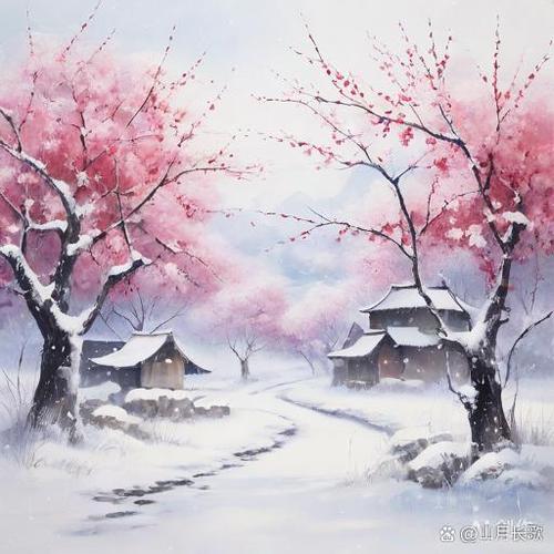 雪点梅花轻作画