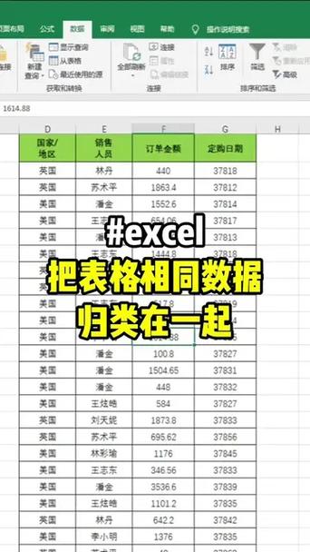 表格里如何把相同的内容排序在一起缩略图
