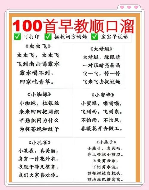 1～3岁宝宝早教顺口溜图标