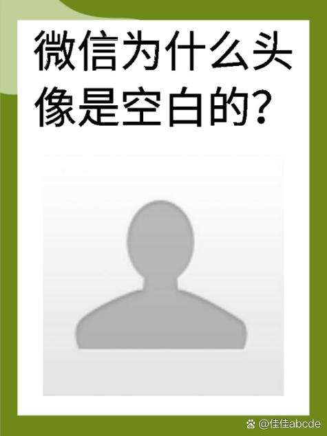 为什么微信头像突然变成空白的了