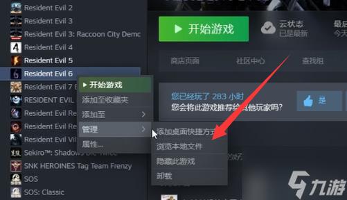 生化危机6设置中文教程图标