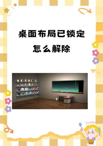 桌面布局已锁定怎么删除软件缩略图