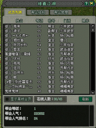 高端点的公会名字游戏截图