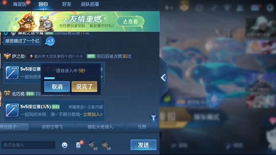 王者荣耀语音功能开了,为什么开不了缩略图