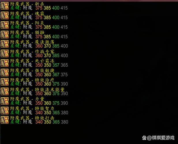 70怀旧服附魔图纸掉落大全