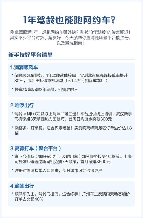 一年驾龄可以跑什么平台缩略图
