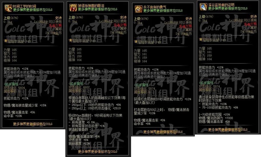 dnf手游史诗装备图鉴游戏截图