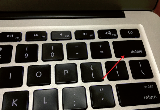 删除光标后的一个字符缩略图