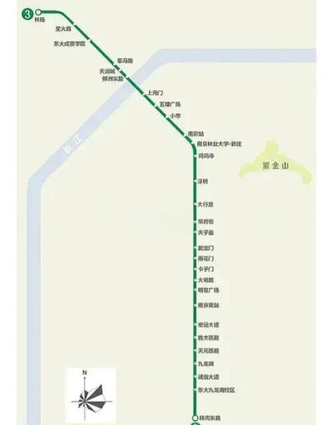 南京3号线地铁线路图游戏截图