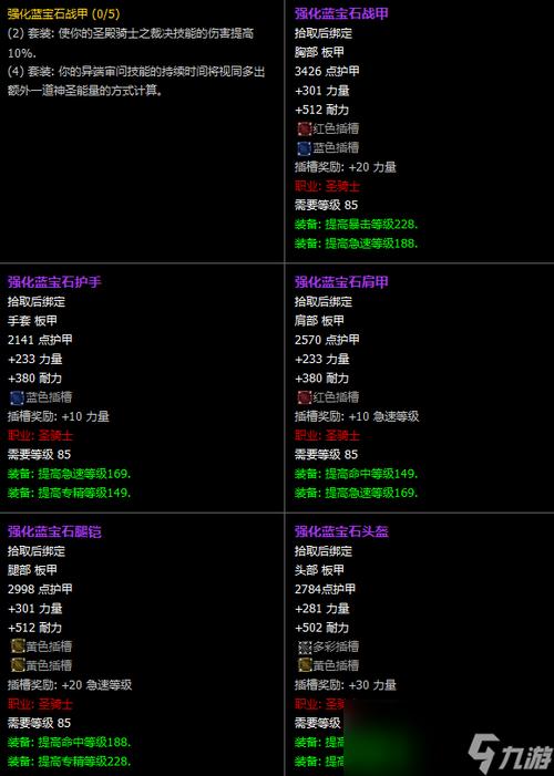 魔兽世界怀旧服属性换算