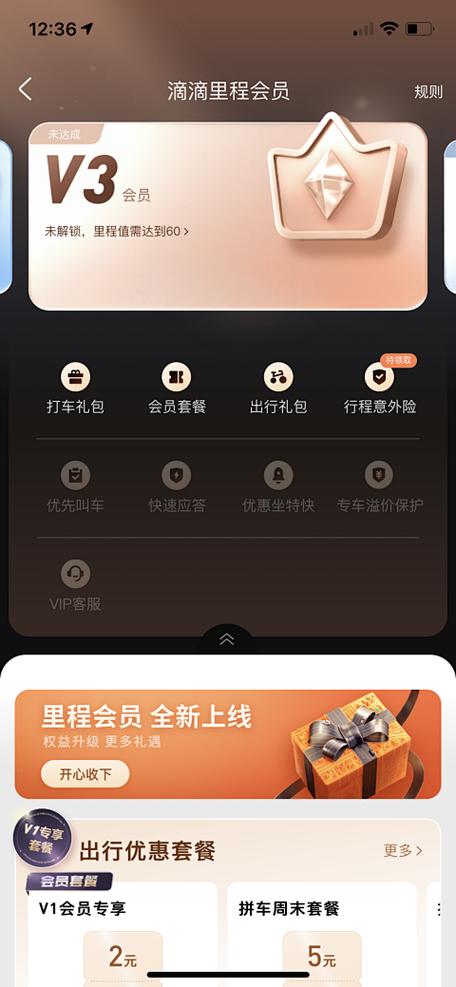 滴滴会员v3是消费多少钱缩略图