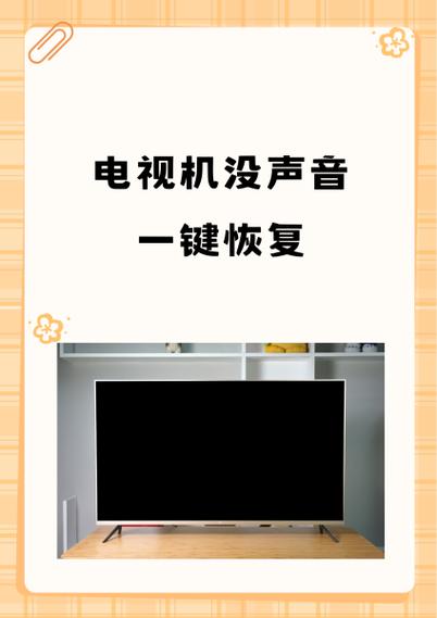 电视没有声音了怎么能调出来