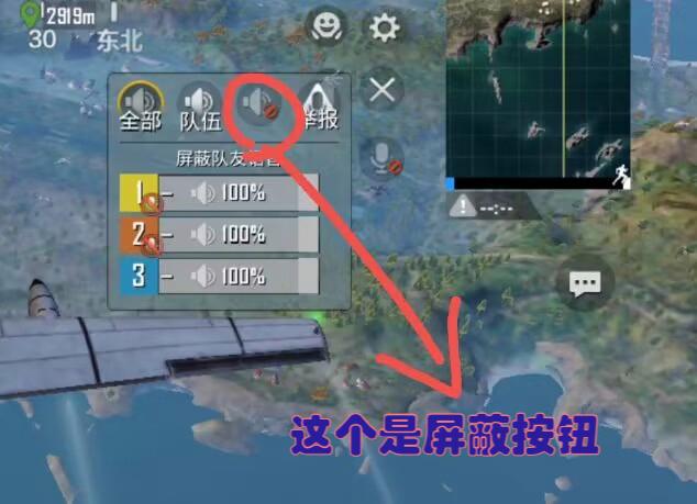 吃鸡怎么屏蔽队友语音后还能听到缩略图
