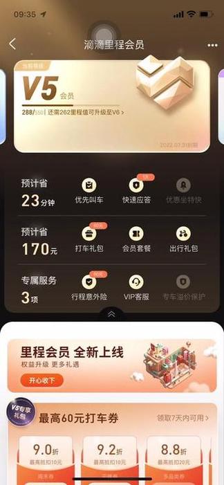 滴滴会员v5级别大概消费了多少游戏截图