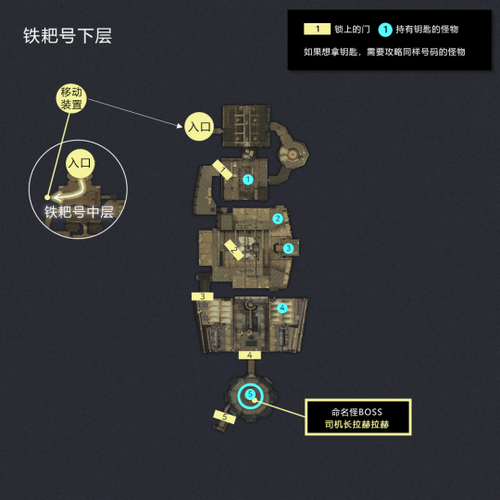 永恒之塔铁耙号船室攻略图标