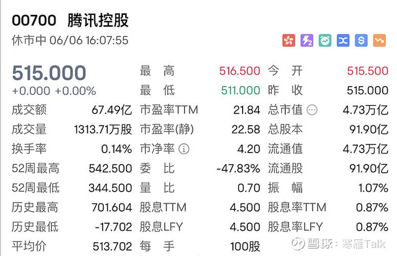 腾讯控股有限公司股票代码缩略图
