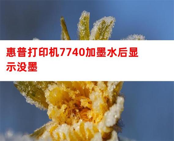 惠普打印机加墨水后仍然显示缺墨图标