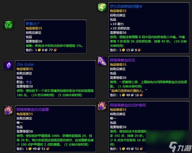 魔兽世界奥达曼掉落大全