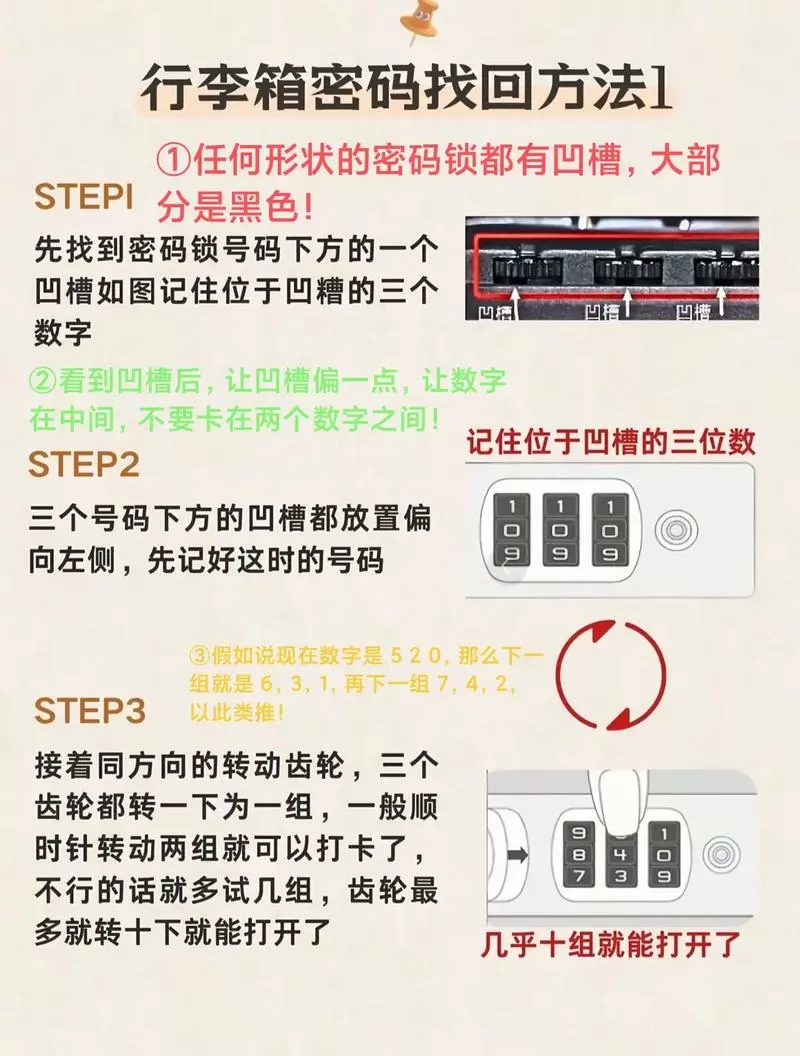 有密码的行李箱忘记密码怎么办缩略图